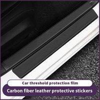 Black car threshold strip, modified door pedal, anti stepping, trunk anti scratch protective sticker