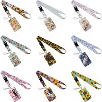 Small Animals & Flowers Print Keychain Ribbon Lanyards Multi-Use Straps for Keys ID Cards Phone Students Badges- Collectors Item