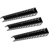 Wall Mount Carbon Steel Tool Rack Set 3pcs with Multiple Hole Sizes to Enable Efficient Vertical Tool Organization in Workspaces