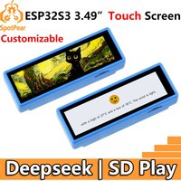 ESP32-S3 3.49 inch Development Board DeepSeek AI Chat Box For XiaoZhi 3.49inch LCD Capacitive TouchScreen Display 172×640 N16R8