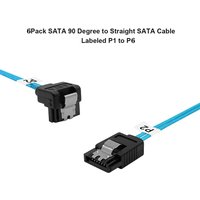 High Speed 6 Ports SATA 7p to 6 Ports SATA 90 Degree Right Angle Cable for Servers