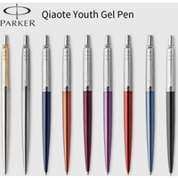 Parker Jotter Brushed Gold Gel Pen, Press High-end Business Metal Signature Pen, Men's Gift Pen