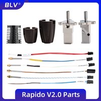 BLV®RAPIDO V2 Ceramics Heater Kit heatBlock K500 Thermocouple M4 104GT-2 100K 3950 PT1000 For Rapido V2.0 HOTEND
