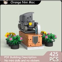 Movie Street View Model MOC Building Bricks Speed Racing Fountain Modular Technology Gifts Holiday Assemble Children Toys Suit