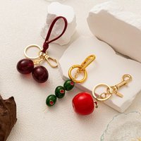 Fashionable Cherry Handbags Keychain Olive Alloy Key Ring DIY Bag Pendant Bag Decoration