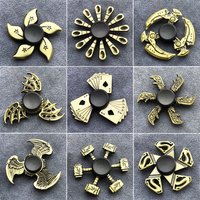 New Bronze Metal Alloy Fidget Spinner R188 Mute Bearing Hand Spinner Fingertip Gyro Stress Relief Toys For Adult Gifts
