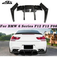 Real Carbon Fiber Rear Bumper Lip Diffuser Spoiler Splitter For BMW 6 Series F12 F13 F06 M6 2011-2018 Car Rear Lip Body Kit