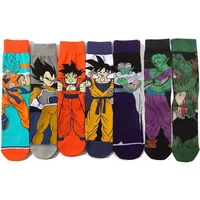 Bandai Dragon Ball Series Mid Tube Socks Men's Cartoon Anime Dragon Ball Leisure Sports Four Seasons Socks Mid Tube Socks Gift