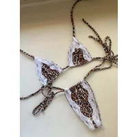 New Sexy Lace Patchwork Brazilian Bikini Set Female Halter Swimwear Women Print Halter Swimsuit Bathing Suit Biquini