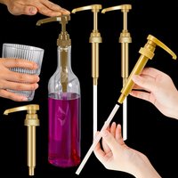 3Pcs Long Syrup Pump Set 25.36oz Coffee Syrup Oil Sauce Dispenser Bar Kitchen Accessory
