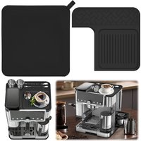 2Pcs Sliding Mat and Top Mat Set for Ninja Luxe Café ES601ES701 Espresso Machine Anti Slip Rubber Base and Silicone Cover