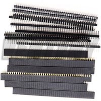 10PCS 10pcs 1x40 Male Pin Header Connector + 1x40Pin 2.54mm Single Row Female