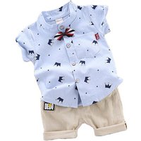 New Summer Baby Clothes Suit Kids Boys Clothing Children Casual Shirt Shorts 2Pcs/Sets Toddler Sports Costume Infant Tracksuits