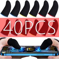 40pcs Mobile Game Fingertip Gloves Sweatproof Anti-slip Touch Screen Finger Sleeve Breathable Gaming Fingertip Cover For Gamer