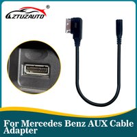 Media to Stereo 3.5mm Audio Auxiliary Adapter AMI Cable in AMI MDI for for Mercedes Benz W212 S212 W218 C300 W207 W204 W221
