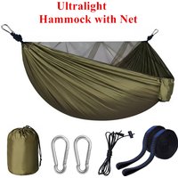Camping Mosquito Net Hammock, Portable Outdoor Hammock with Mosquito Net, Equipped with 2 Straps and Hooks, Suitable for Travel, Backyard, Beach, and Other Outdoor Activities
