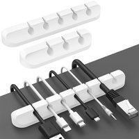 Cable Holder Clips Cable Management Cord Organizer Clips Silicone for USB Charging Cable Mouse Cable Wire PC Office Home Car