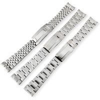 Silber 20mm Uhren armband Gleit schloss Verschluss Metall Uhren armbänder Qualität Edelstahl fit Uhren gehäuse Zubehör Teile