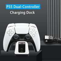 HHC-P5002 Dual Quick Charging Dock for PS5 Wireless Controllers – With LED Indicator