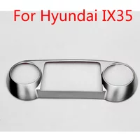 Car Accessories For Hyundai ix35 2010 2011 2012 2013 2014 2015 2016 Chrome Center Console Control Panel Cover Sticker Interior