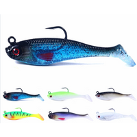 1pcs Colorful Lead-Head Fish 8cm-10g Soft Lure Winter Jig Ice Fishing Lure Portable Artificial Realistic Fishing Lures