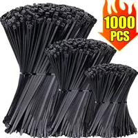 1000/pcs Nylon Kabelbinder selbstsicher nde Kabelbinder Gurte verstellbare Kabel Befestigungs schlaufe Home Office Draht Kabelbinder Großhandel
