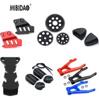 MIBIDAO Metal Motor Gear Swing Arm Rear fender protector for 1/4 PROMOTO-MX RC Motorcycle Upgrade Parts
