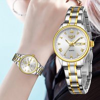 LIGE Watch for Women 2026 Luxury Waterproof Luminous Date vintage women's quartz wrist watch casual fashion reloj de mujer+BOX