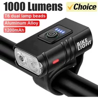 AliExpress KDULIT BK02 Bike Light USB Rechargeable T6 LED Bicycle Lights 6 Modes MTB Flashlight Bicycle Headlight for Cycling Bicycle Front Lamp