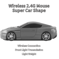 Super Car Mouse Wireless 2.4G Beautiful Shape Creative Design Plug And Play Light Weight Portable PC Parts Boy's Toy Mause