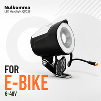 LED Headlight for E-Bike 6-48V Electric Bicycle Front Light Spotlight QD228 IPX4 Waterproof Night Vision Safety Lamp