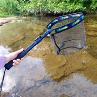 GHOTDA Fishing Net Landing Net Foldable Telescopic Pole EVA Handle Easy Catch&Release Freshwater Carp Sea Fishing Accessorie