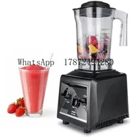 Professional 2-in-1 Commercial Ice Blender 1800W Heavy Duty Silver Crest Countertop Mixer