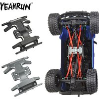 YEAHRUN Aliuminum Chassis Center Skid Plate Transmission Mount for Axial SCX24 Jeep JLU Gladiator 1/24 RC Crawler Car Parts