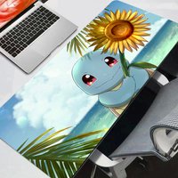 Pokemon Pikachu Gengar Mouse Pad Large Gamer Gaming Accessories Speed Keyboard rug Rubber Lock Edge Desk Mat Laptop mousepad