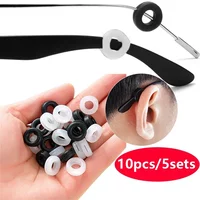 10pcs Anti-slip Silicone Ear Grip Glasses Eyeglasses Leg Ear Hook Stopper Bracket Fastener Accessories Temple Tip Eyewear Holder