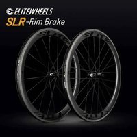 ELITEWHEELS SLR 700c Carbon wielset voor racefietsen, 3K Twill remoppervlak, ratelsysteem 36T, Straight Pull naaf, Clincher Tubeless velg