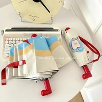 Cute Apple Boots Folding Sun Umbrella, High Beauty Sunscreen Umbrellas, Outdoor UV Rain and Rain Dual Use Umbrella,Birthday Gift