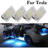 For Tesla Model 3 Y S X Ultra-bright Interior LED Lighting Bulbs Kit Accessories Fit Trunk, Frunk, Door Puddle, Foot-Well Lights