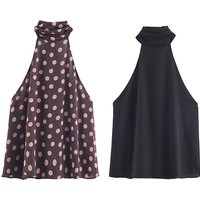 New Halter Tops Fashion Backless Bow Elegant Crop Top Woman 2025 Sleeveless Ruched Short Tops For Women Sexy Party Tops