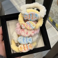 Cute Fish Plush Hair Tie, Daily Student Hair Band, High Elastic Ponytail Hair Accessory for Girls