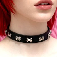 Harajuku Jewelry Bones Choker Kawaii Cosplay Necklace Cute Punk Charm 90s Necklace Accessories Y2K Goth