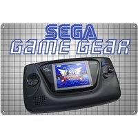 Game Gear Retro Video Game Metal Poster Tin Sign