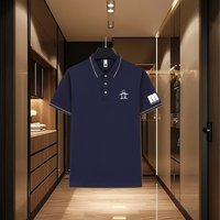 Golf brand fashionable short sleeved polo shirt 2026 summer men's top comfortable, breathable, casual solid color T-shirt