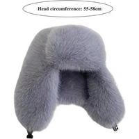 AliExpress NONE Fashion Faux Fur Bomber Hat Women Thickened Russian Caps Windproof Ear Protection Cycling Skiing Hats Ski Plush Toe Cap