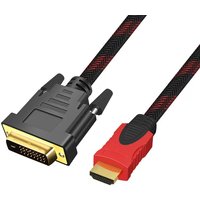 HDMI to DVI Adapter Conversion HD Cable 1.5m 3m 5m 10m Bidirectional Red Black Network 1080P High-definition Monitor Video Cable