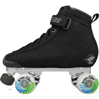 BONT Vegan ParkStar Black Quad Roller Skates for Street And Park Use Durable Speed Skates for Lifestyle And Roller Derby