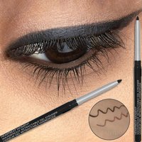 Waterproof Black Eyeliner Pencil Smooth Smudge-proof Long-lasting Dark Brown Cream Gel Eyeliner Pen Beginner-Friendly Eye Makeup