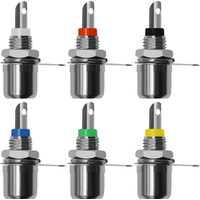 10/100/1000PCS RCA Panel Mount Connector RCA Female Socket Adapter RCA Audio Socket Plug Connector Bulkhead Nickel Plated
