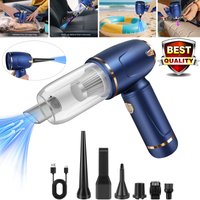 DayPlus Protable Electric Air Duster Cordless Compressed Air Blower Suction for PC Computer Laptop Keyboard Camera Dust Cleaner